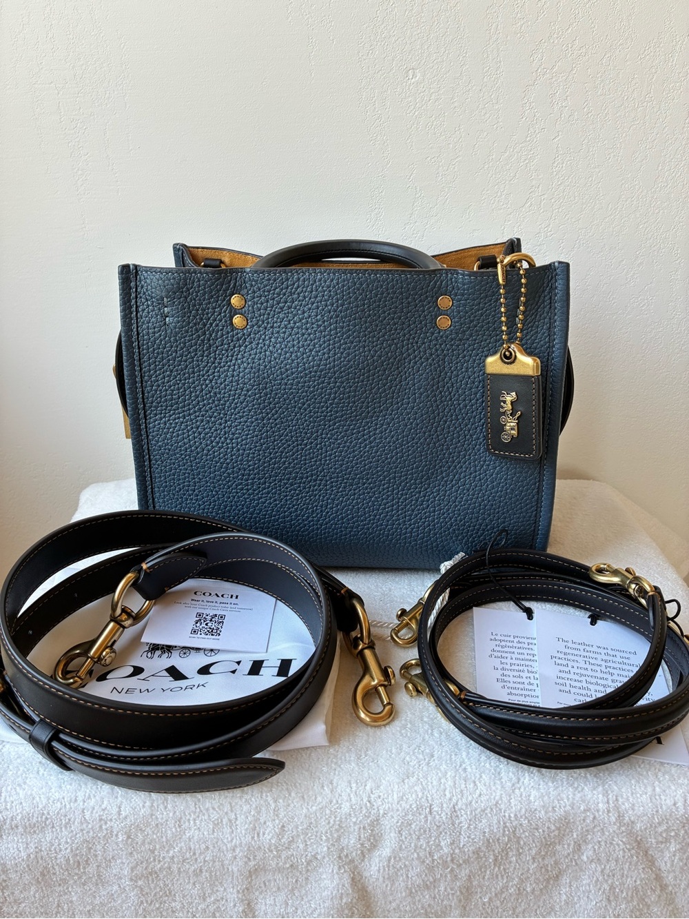 Coach Rogue 25 in Dark Denim Multi
